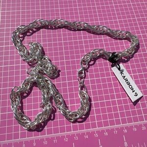 4pcs for $20 in my store ‼️KARBON 9 Silver Chain Necklace 26 inches